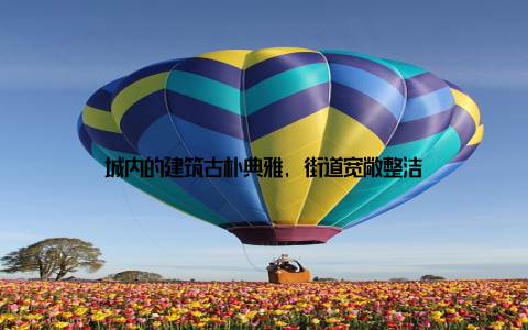 城内的建筑古朴典雅, 街道宽敞整洁