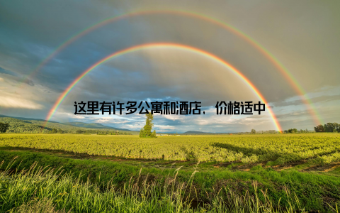 这里有许多公寓和酒店, 价格适中