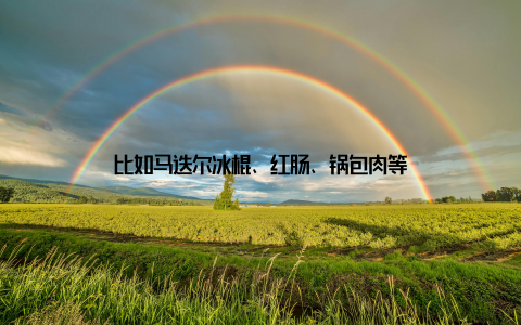 比如马迭尔冰棍、红肠、锅包肉等