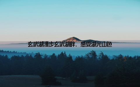 玄武湖漫步玄武湖畔, 感受湖光山色