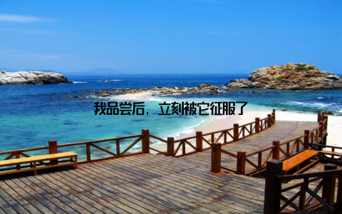 我品尝后, 立刻被它征服了