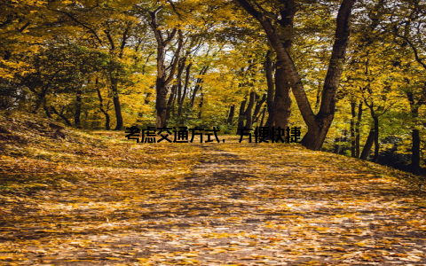 考虑交通方式, 方便快捷