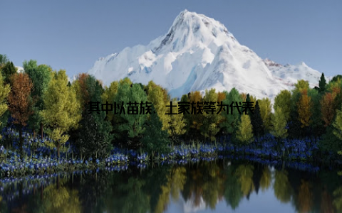 其中以苗族、土家族等为代表