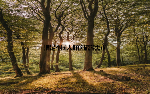 满足不同人群的旅游需求