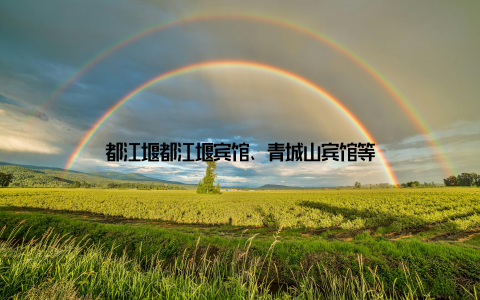 都江堰都江堰宾馆、青城山宾馆等