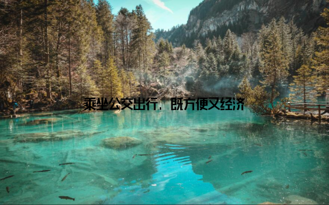乘坐公交出行, 既方便又经济